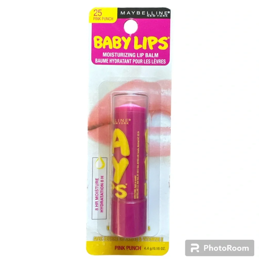 NWT- Maybelline Baby Lips Moisturizing Lip Balm #25 Pink Punch